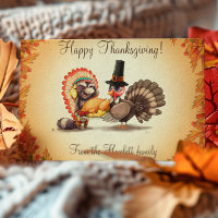 Happy Thanksgiving Personalisiert Türkei Tier