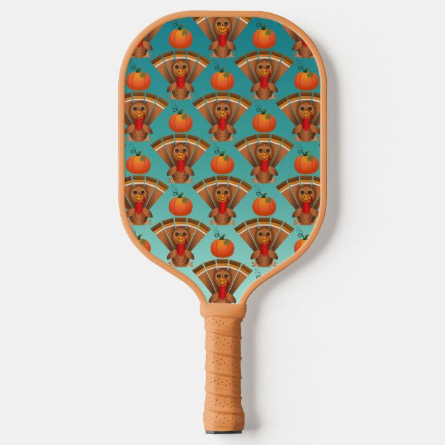 Happy Thanksgiving Pickleball Schläger (Vorderseite)