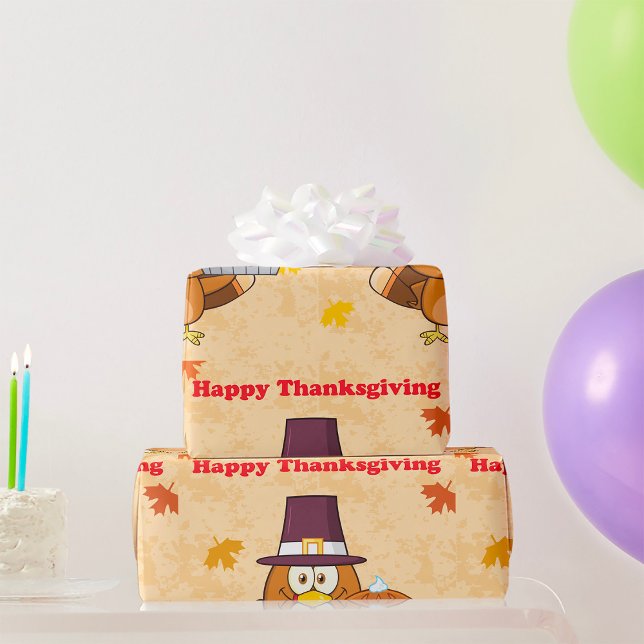 Happy Thanksgiving Pie Wrapping Paper Geschenkpapier (Von Creator hochgeladen)