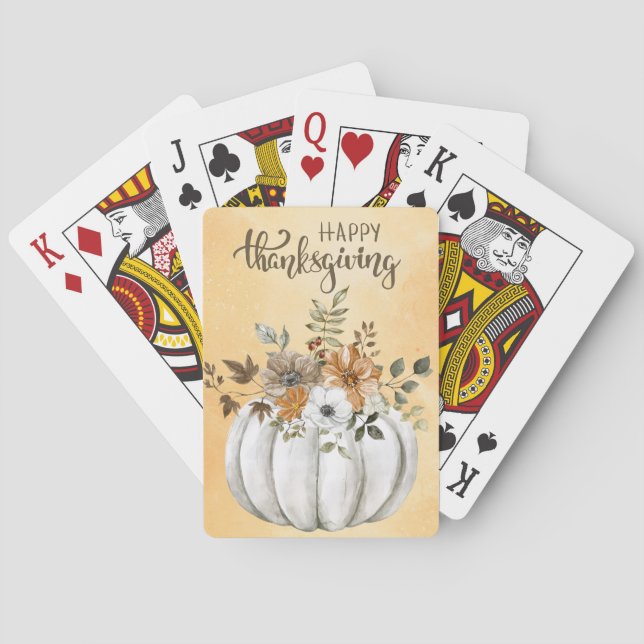 Happy Thanksgiving Playing Cards Spielkarten (Rückseite)
