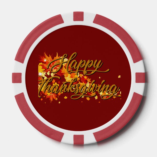 Happy Thanksgiving Pokerchips (Vorderseite)