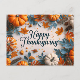 Happy Thanksgiving Postcard Feiertagspostkarte