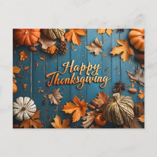 Happy Thanksgiving Postcard Feiertagspostkarte
