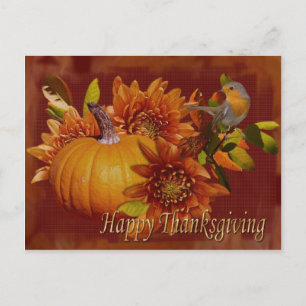 Happy Thanksgiving Postcard Feiertagspostkarte