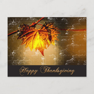 Happy Thanksgiving Postcard Feiertagspostkarte