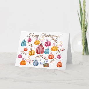 Happy Thanksgiving Postcard Karte