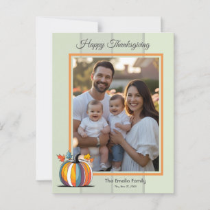 Happy Thanksgiving Postcard Postkarte