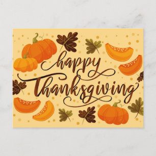 Happy Thanksgiving Postcard Postkarte