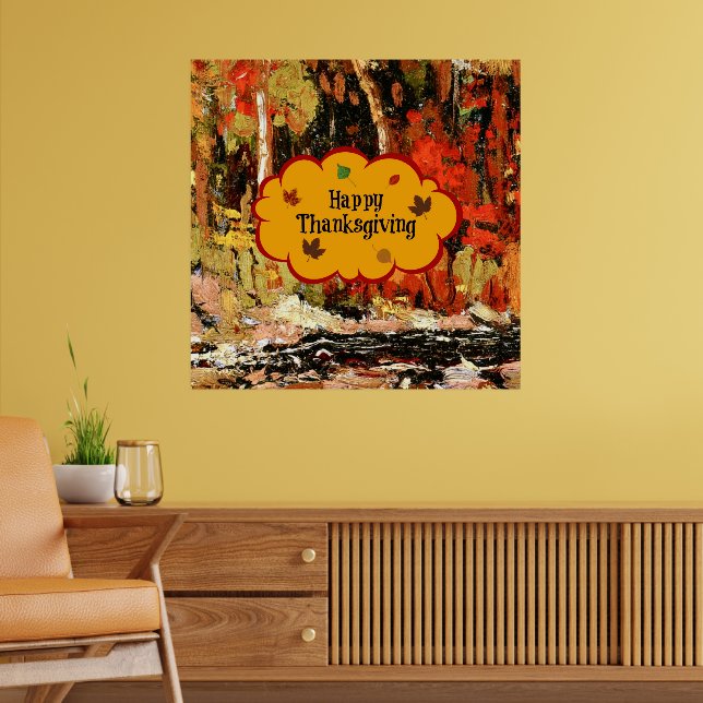 Happy Thanksgiving Poster (Wohnzimmer 2)