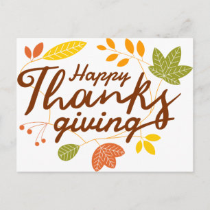 Happy Thanksgiving Postkarte