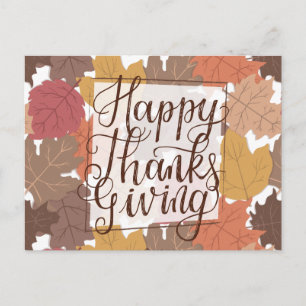 Happy Thanksgiving Postkarte