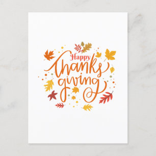 Happy Thanksgiving Postkarte
