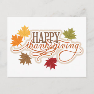 Happy Thanksgiving Postkarte