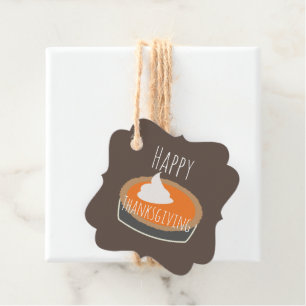 Happy Thanksgiving Pumpkin Pie Dinner Leckereien Geschenkanhänger