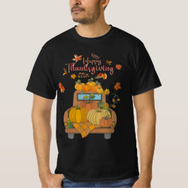 Happy Thanksgiving Pumpkin Truck | Cozy Autumn T-Shirt