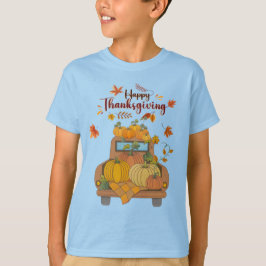 Happy Thanksgiving Pumpkin Truck | Cozy Autumn T-Shirt