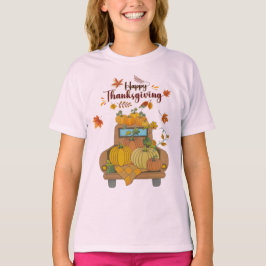 Happy Thanksgiving Pumpkin Truck | Cozy Autumn T-Shirt