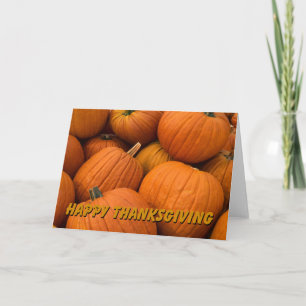 Happy Thanksgiving Pumpkins Holiday Card Feiertagskarte