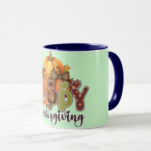 Happy Thanksgiving Pumpkins Tasse