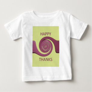 Happy Thanksgiving Schönes Phantastisches Textkuns Baby T-shirt