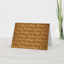 Happy Thanksgiving-Schrift Feiertagskarte