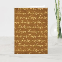 Happy Thanksgiving-Schrift Feiertagskarte