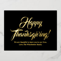 Happy Thanksgiving schwarze benutzerdefinierte Skr