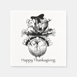 Happy Thanksgiving Serviette