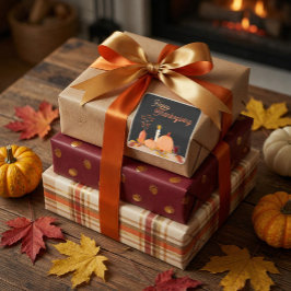 Happy Thanksgiving Square Sticker
