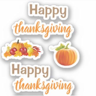 Happy thanksgiving Stickers