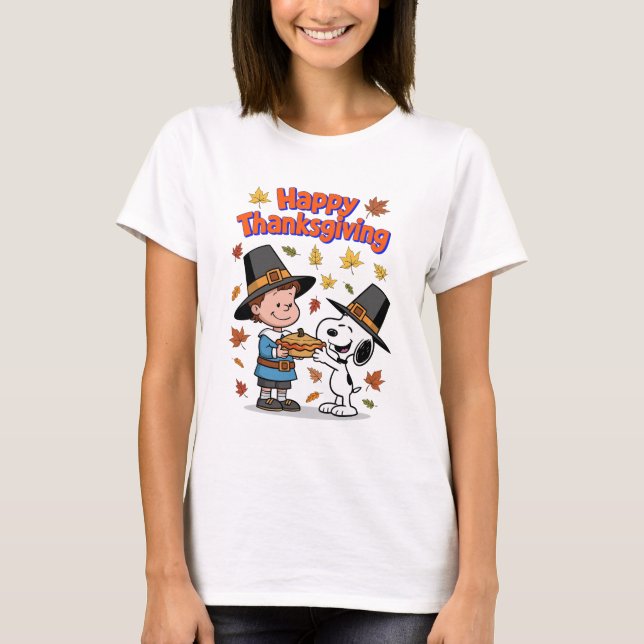Happy Thanksgiving T-Shirt (Vorderseite)