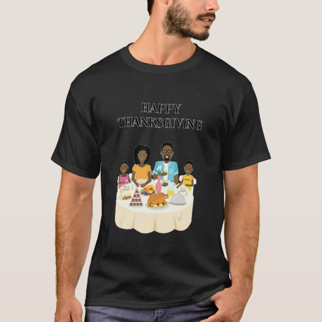 Happy Thanksgiving T-Shirt (Vorderseite)