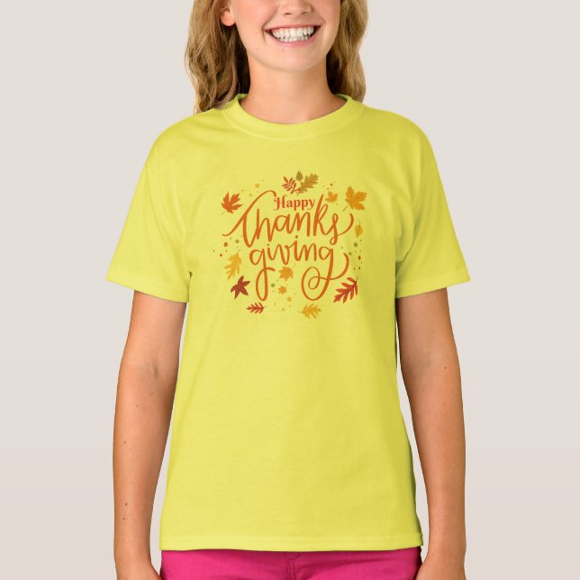 Happy Thanksgiving T-Shirt (Vorderseite)