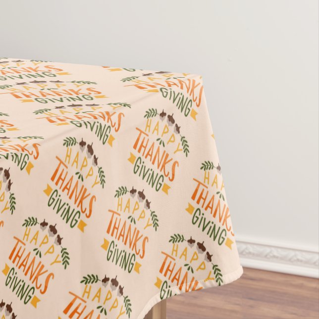 Happy Thanksgiving Tablecloth Tischdecke (Beispiel)