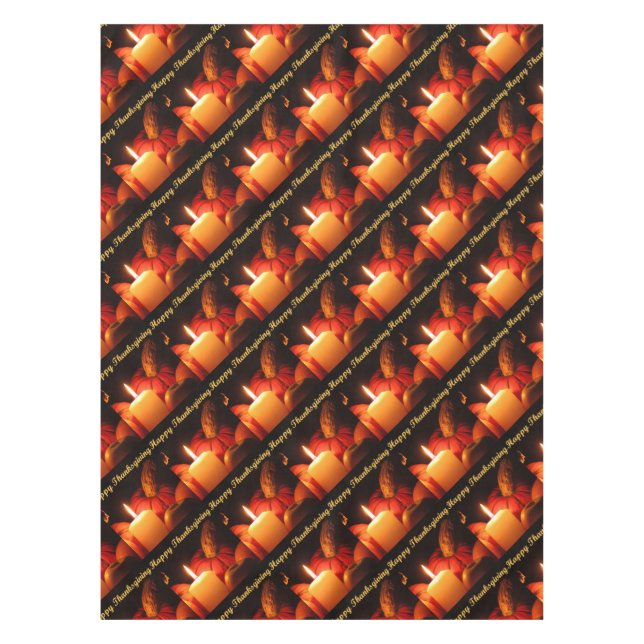 Happy Thanksgiving Tischdecke (Vorderseite)