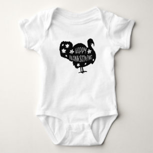 Happy Thanksgiving Türkei Baby Strampler