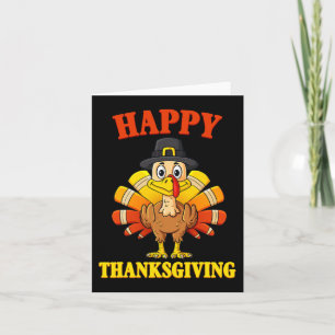 Happy Thanksgiving Türkei Pilgrim Boys Girls Kinde Karte