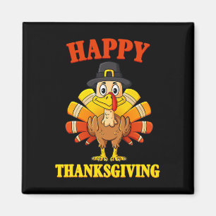 Happy Thanksgiving Türkei Pilgrim Boys Girls Kinde Magnet