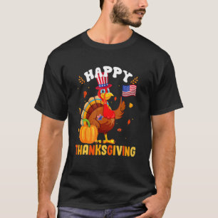 Happy Thanksgiving Turkey Dankbarkeit Amerikanisch T-Shirt