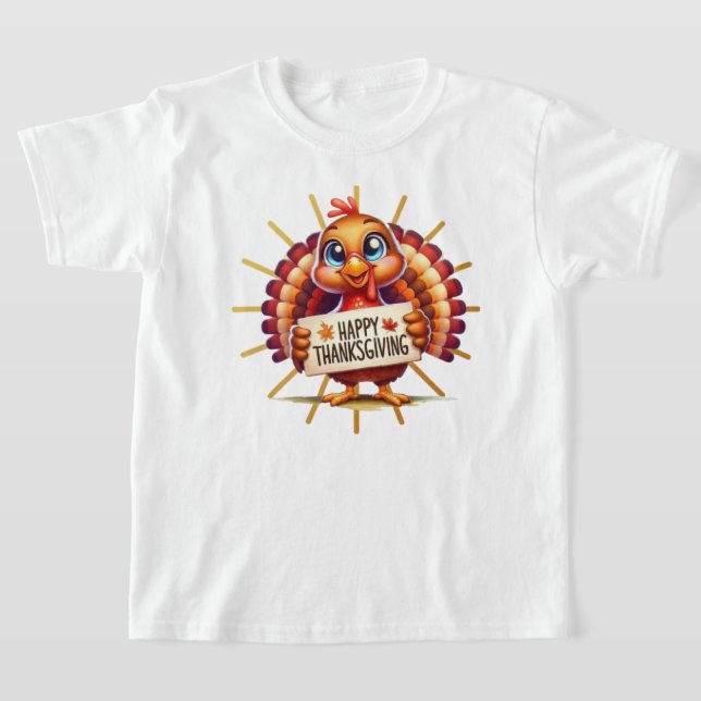 Happy Thanksgiving turkey funny  T-Shirt (Ablage )