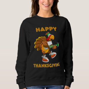 Happy Thanksgiving Turkey Gitarrenmusiker 1 Sweatshirt