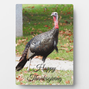 Happy Thanksgiving Turkey Plaque Fotoplatte