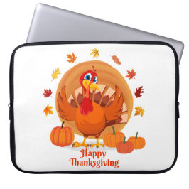Happy Thanksgiving Typografie Laptopschutzhülle