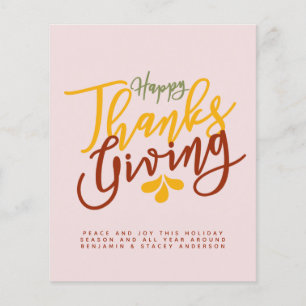 Happy Thanksgiving Typografy Year in Review