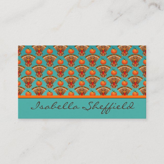 Happy Thanksgiving Visitenkarte (Vorderseite)