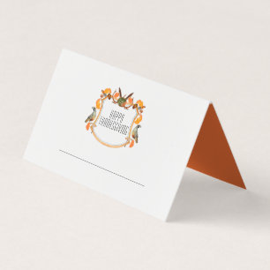Happy Thanksgiving Wappen Platzkarte
