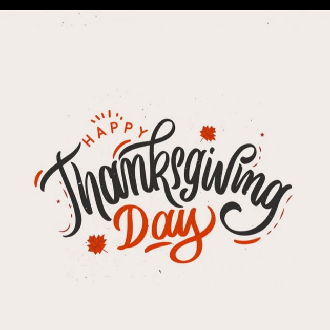 Happy Thanksgiving Weinetikett (A digital art piece with the words "Happy Thanksgiving Day" in a decorative, calligraphic style!)
