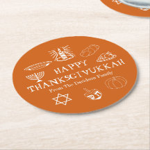 Happy Thanksgivukkah Orange Erntedank Hanukkah