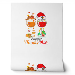 Happy Thanksmas Wine Erntedank Weihnachten Tapete