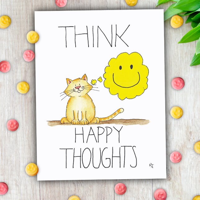 HAPPY THOUGHTS Postcard von Nicole Janes Postkarte (Von Creator hochgeladen)